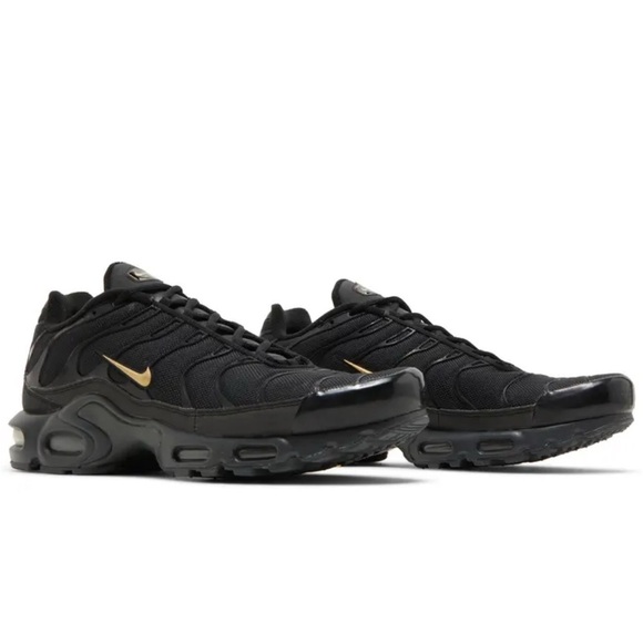 Nike Shoes - Nike Air Plus TN Black Grey Sneakers Gold Details US 6.5Y Woman 8